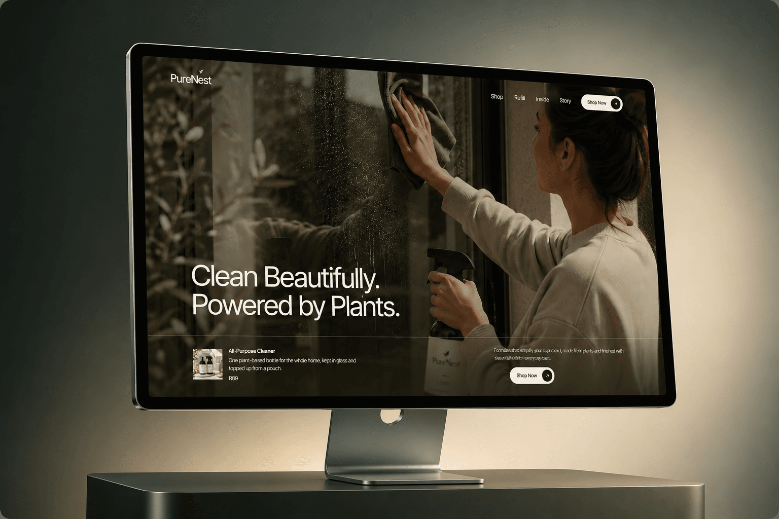 PureNest — Clean beautifully. Powered by plants.