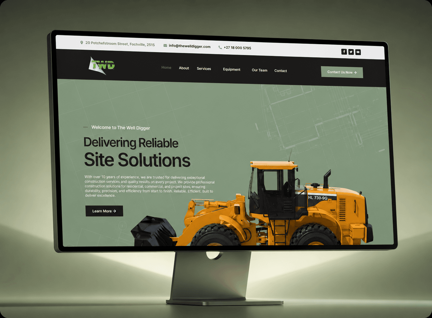 The Well Digger — Delivering reliable site solutions.